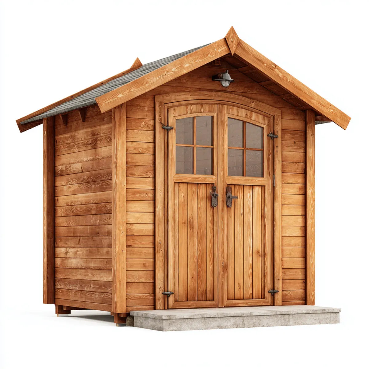 Geräteschuppen Gartenhaus aus Kiefernholz naturbraun 240 x 180 x 220 cm rechteckig
