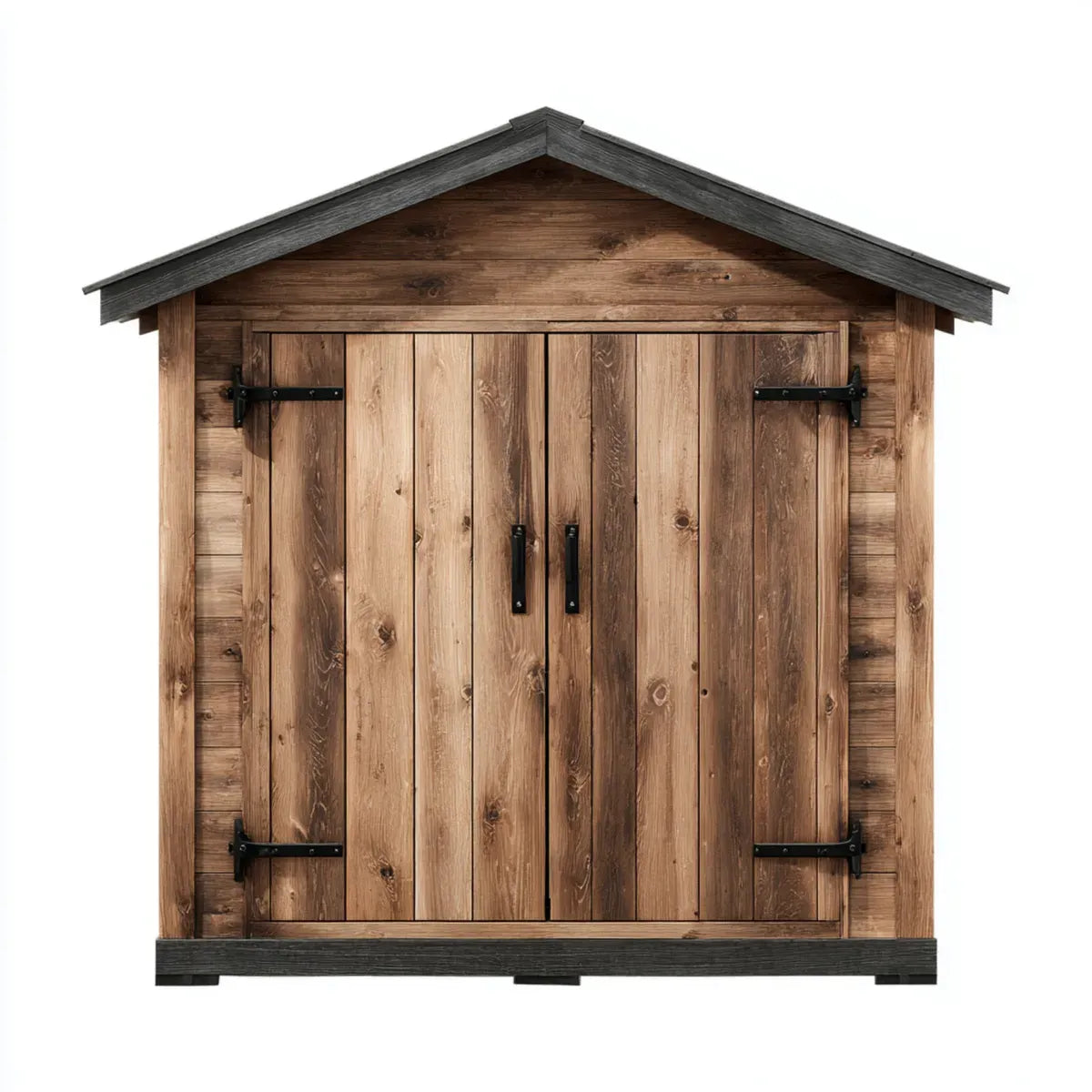 Geräteschuppen Gartenhaus Braun Anthrazit 200 x 120 x 200 cm Kiefernholz mit Satteldach